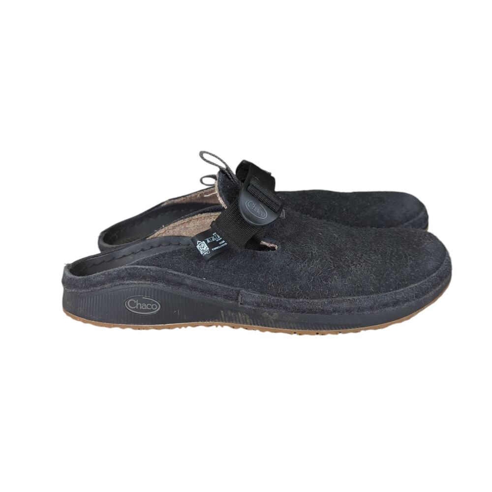 Chaco Paonia Clogs Waterproof Gray Leather Slip-on Mule Womens Size 12